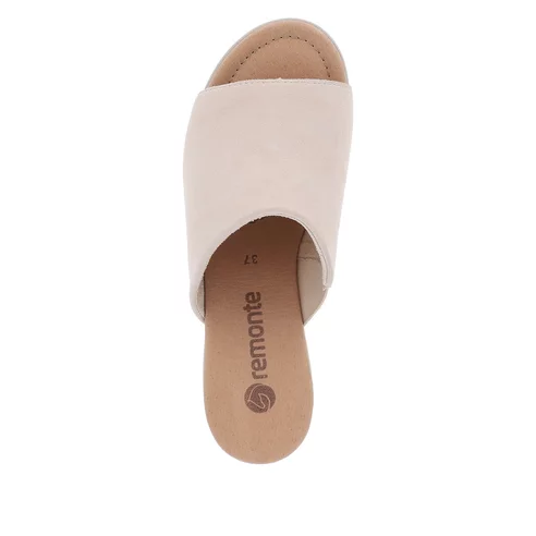 Dámske šľapky Remonte R8752-60 biela káva