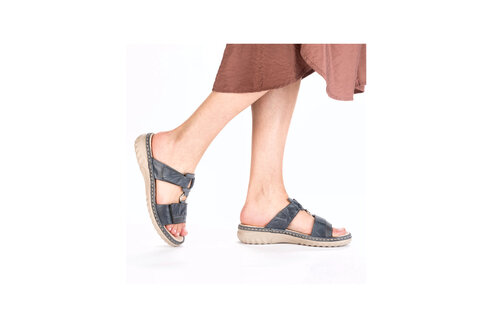 Dámske šľapky Rieker 60428-14 modré