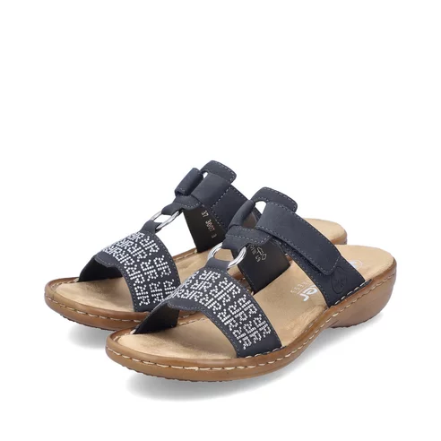 Dámske šľapky Rieker 60863-14 modré