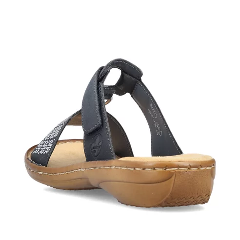 Dámske šľapky Rieker 60863-14 modré