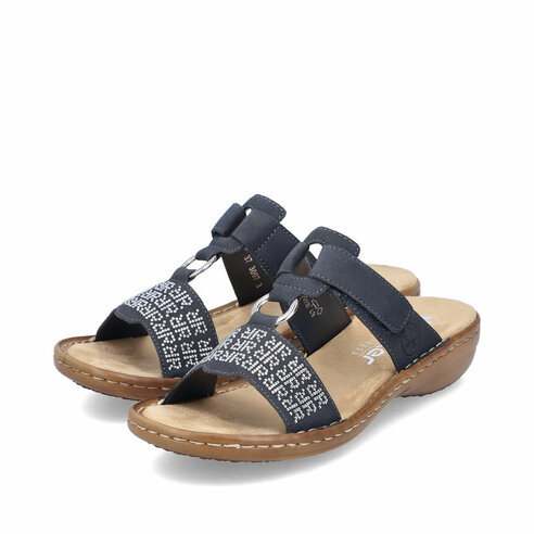 Dámske šľapky Rieker 60863-14 modré
