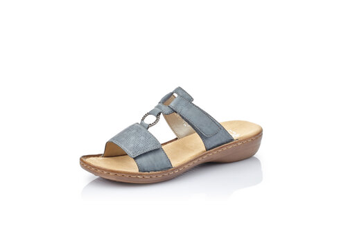 Dámske šľapky Rieker 60885-12 modré