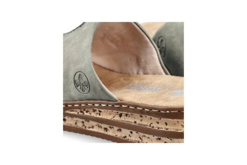 Dámske šľapky Rieker 62905-53 zelená