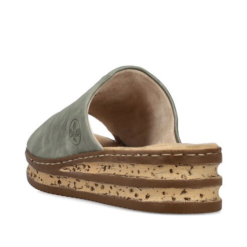 Dámske šľapky Rieker 62905-53 zelená