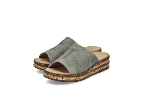 Dámske šľapky Rieker 62905-53 zelená