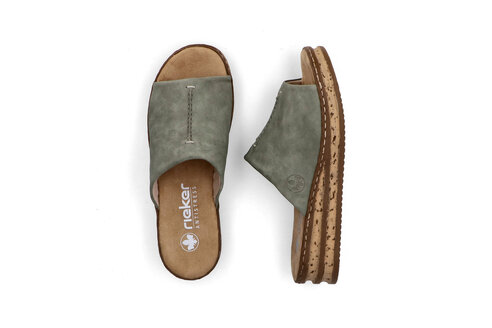 Dámske šľapky Rieker 62905-53 zelená