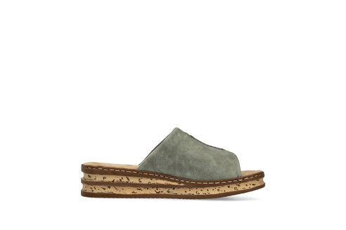 Dámske šľapky Rieker 62905-53 zelená