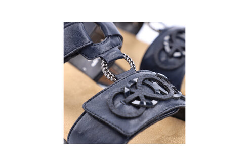 Dámske šľapky Rieker 62936-14 modrá