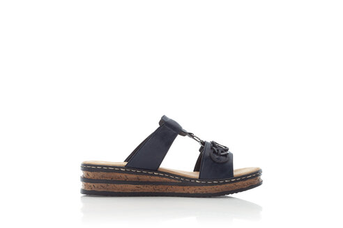 Dámske šľapky Rieker 62936-14 modrá