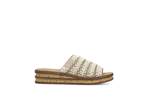 Dámske šľapky Rieker 629X8-60 béžová