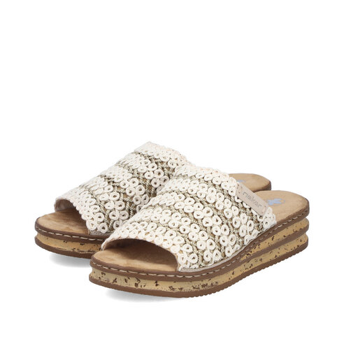 Dámske šľapky Rieker 629X8-60 béžová