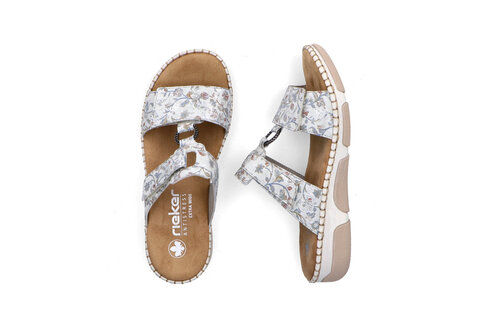 Dámske šľapky Rieker 66292-90 biela