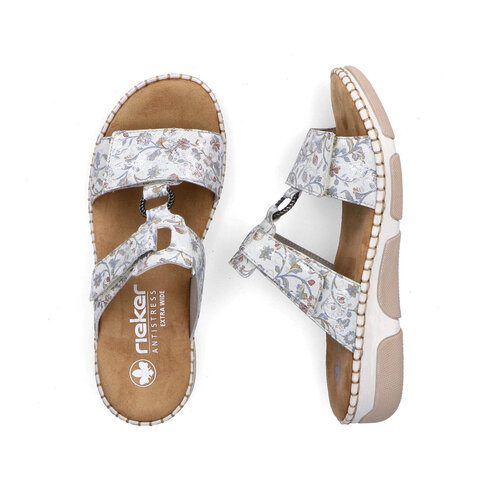 Dámske šľapky Rieker 66292-90 biela