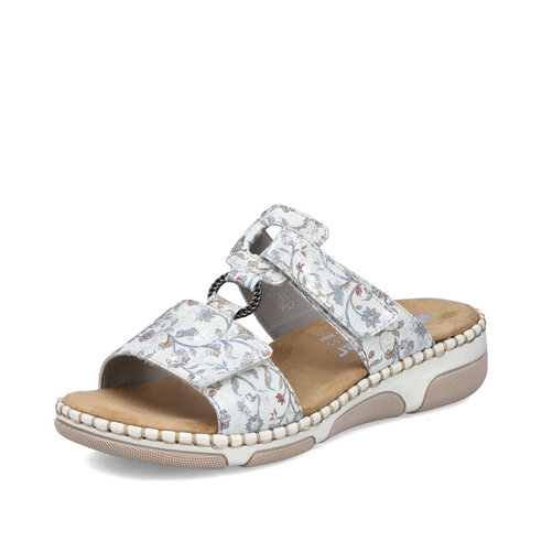 Dámske šľapky Rieker 66292-90 biela