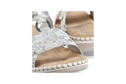 Dámske šľapky Rieker 66292-90 biela