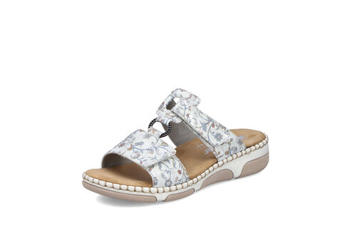 Dámske šľapky Rieker 66292-90 biela