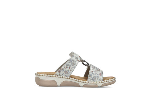 Dámske šľapky Rieker 66292-90 biela