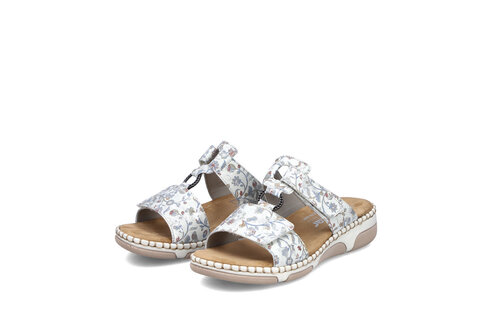 Dámske šľapky Rieker 66292-90 biela