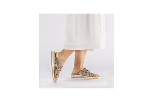 Dámske šľapky Rieker V02R8-90 ružová