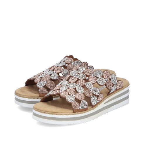 Dámske šľapky Rieker V02R8-90 ružová