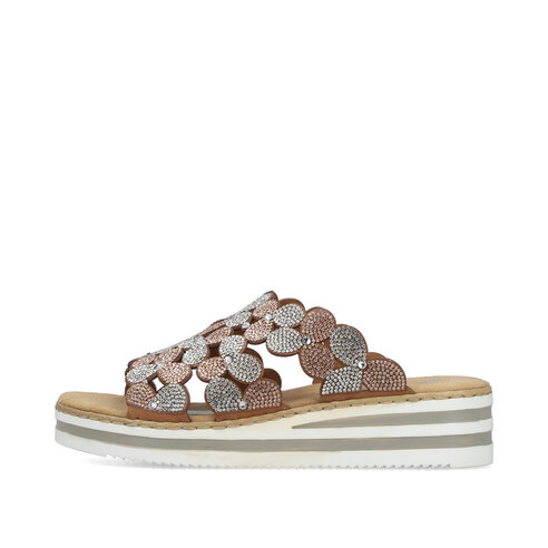 Dámske šľapky Rieker V02R8-90 ružová