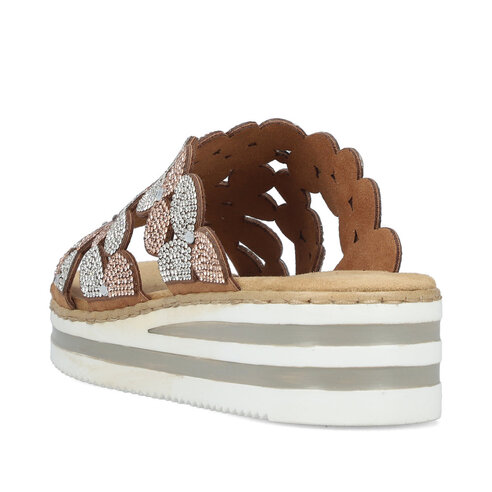 Dámske šľapky Rieker V02R8-90 ružová