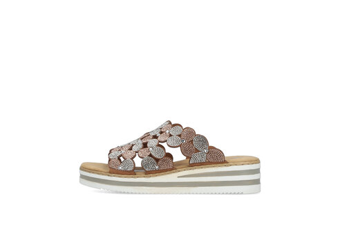 Dámske šľapky Rieker V02R8-90 ružová