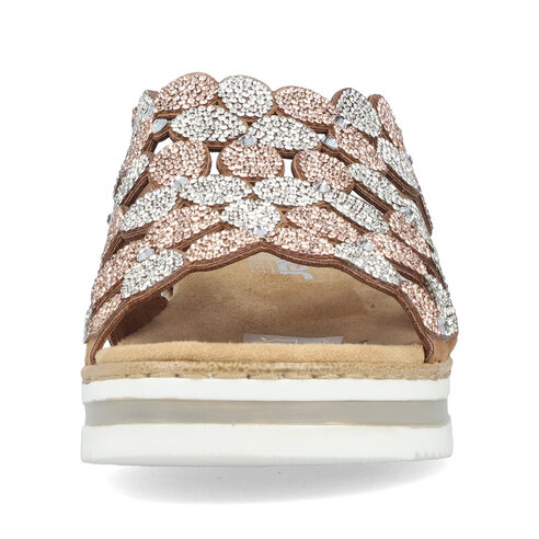 Dámske šľapky Rieker V02R8-90 ružová