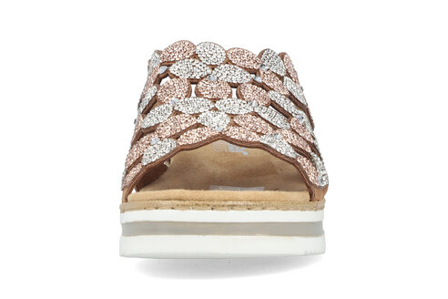 Dámske šľapky Rieker V02R8-90 ružová