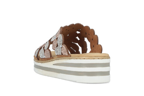 Dámske šľapky Rieker V02R8-90 ružová