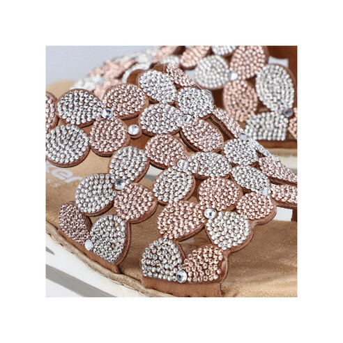 Dámske šľapky Rieker V02R8-90 ružová