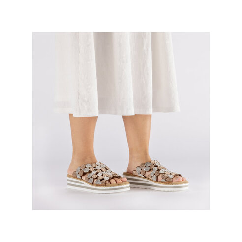 Dámske šľapky Rieker V02R8-90 ružová