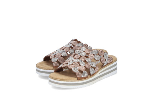 Dámske šľapky Rieker V02R8-90 ružová