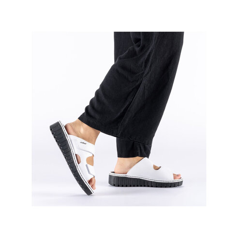 Dámske šľapky Rieker V1392-80 biela