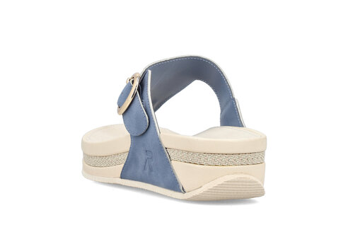 Dámske šľapky Rieker V1465-14 modrá