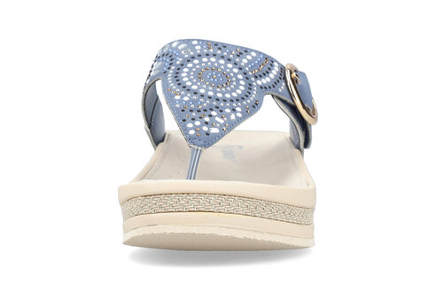 Dámske šľapky Rieker V1465-14 modrá