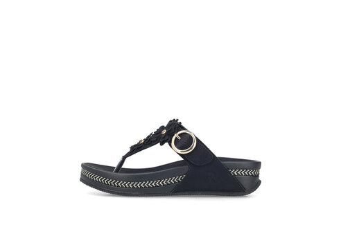 Dámske šľapky Rieker V1466-00 čierna