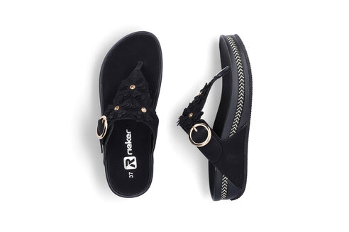 Dámske šľapky Rieker V1466-00 čierna