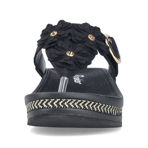 Dámske šľapky Rieker V1466-00 čierna