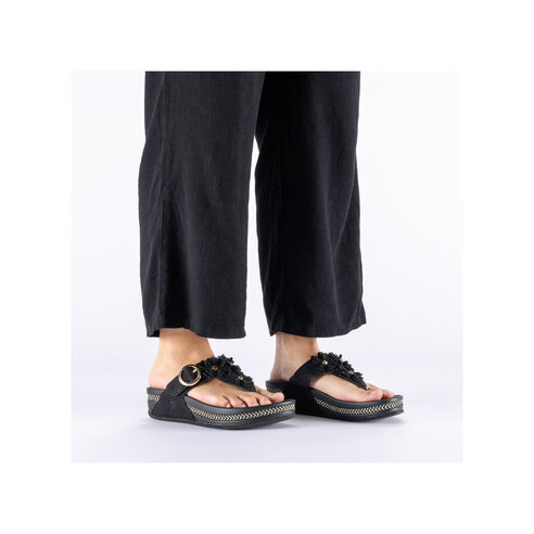 Dámske šľapky Rieker V1466-00 čierna