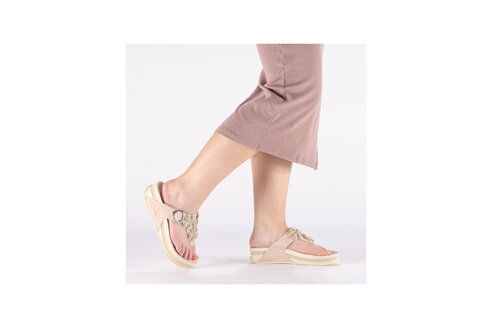 Dámske šľapky Rieker V1466-31 ružová