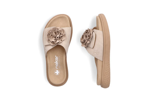 Dámske šľapky Rieker V1562-62 béžová