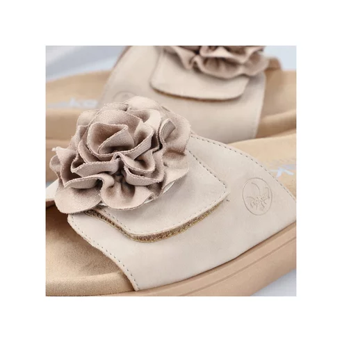 Dámske šľapky Rieker V1562-62 béžová
