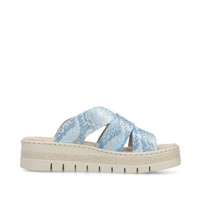 Dámske šľapky Rieker V4989-10 modrá