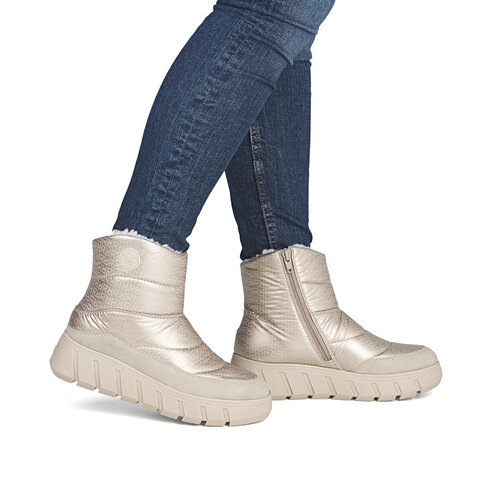 Dámske snehule Rieker Y3552-32 strieborná