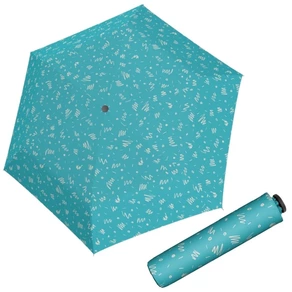 Dámsky ultraľahký skladací dáždnik - Zero 99 Minimally aqua blue