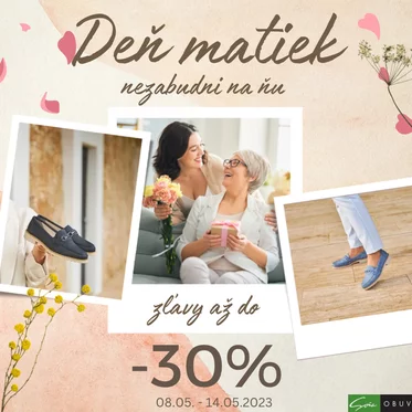 Deň matiek v obuvi Soňa so zľavou až - 30%
