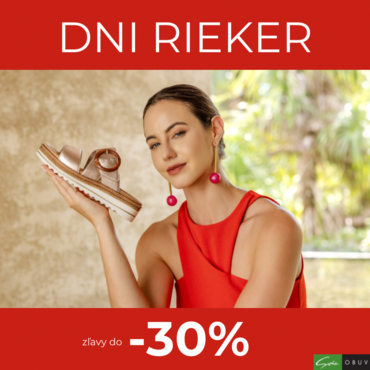 Dni Rieker 2025 sú tu! Zľava až do -30 % na celoročnú obuv a kabelky