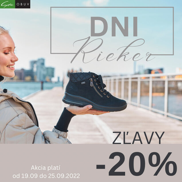 Dni Rieker so zľavou -20% Jeseň/Zima 2022 obuv Soňa