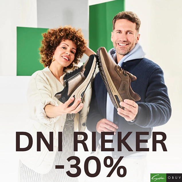 Dni Rieker v obuvi Soňa! Čakajú vás zľavy až -30% na topánky a kabelky!
